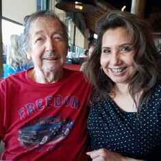Taken on Dad's birthday, May 2. It was the last photo of him and I smiling. Love you Papa