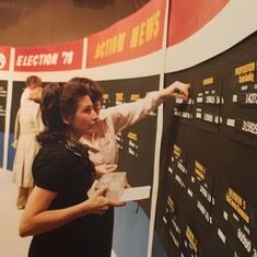 Before Computers, our secret weapon on Election night was Irene( WPTV Nov 1980)