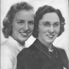 Aunt Irene and sister Elsie aren't they gorgeous
