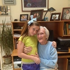 Abby and Great Grandma 2013