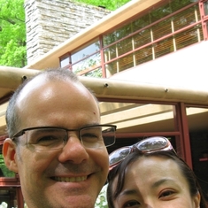 At Frank Lloyd Wright's Fallingwater, May 2010