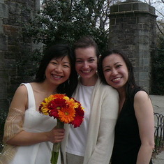 Carol, Deb & Irene for Carol's wedding day