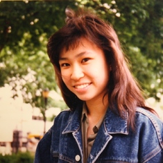 She couldn't stay serious for too long - her smile would just break out! 1988 HS Senior year