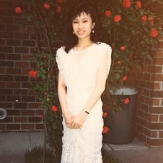 1988, HS Senior Prom - getting ready at my house