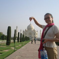Agra, India May 2010. Irene always had such a great sense of humor, she laughed the whole time she was posing for this!