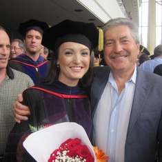 With papa on Graduation