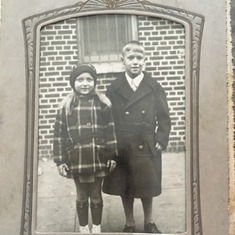 Irv & Cousin Roz Soffin c1937