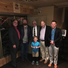 April 23, 2016 - Polo Grill in Tulsa, OK - Noah up front, David, Jonathan, Jack, Randy and Mitch