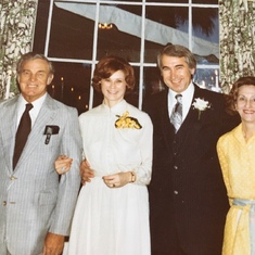 Jack and Mary's wedding with Del and Fran Mickey
