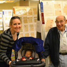 Amanda, Spencer and Grandpa Stamp show 2014