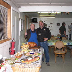 Montezuma hoiday party. Chefs Irwin and Rob Gibbs.