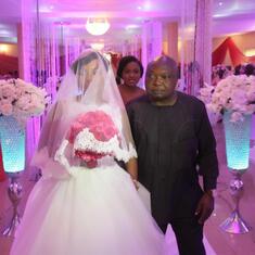 Dad and Daughter, Ib at her wedding ceremony