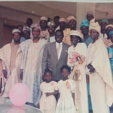 Daddy during his marriage ceremony 