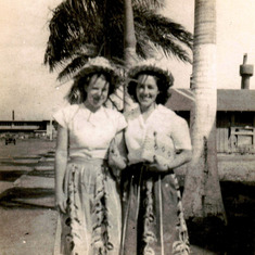1947 Arriving in Hawaii Is & Janie - Copy