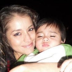 Fresno, Ca with her son Adrian (bonbon)