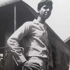Dad as a handsome young man back in Guyana taken at the saw mill