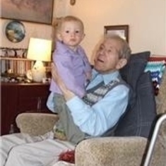 Alex with his granddad before he was taken into ill health