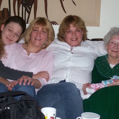 5 generations, Lucy (grandma), my mom, me, Ivy's Granddaughter Nicole, and great-granddaughter Makayla. 2006