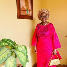My Darling Aunt on 16th of May.Birthday Thanksgiving at church