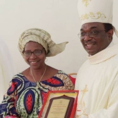 Award presented by Bishop John Oyejola of Osogbo Diocesein 2020