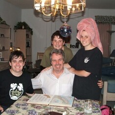 Jack with his children, 2005