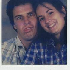polaroid of Jack and Teresa dating, 1982