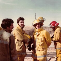 Jack as a volunteer firefighter - 1980