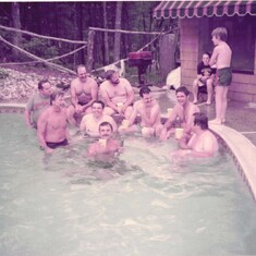 Pool party at Earl Hoagie's house. New Hampshire, 1986