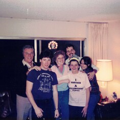 Jack and Teresa with his parents, Kathleen and Jack, and siblings, Gail and Brian. 1986
