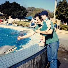 Sea World with Jackie, 1990