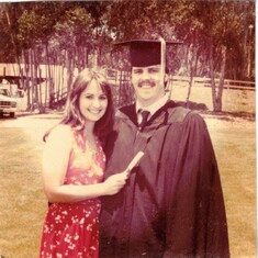 Jack's college graduation with Teresa, 1982