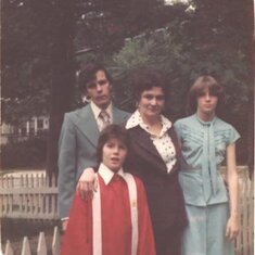 Jack, Gail, Brian, Mom Allen 1977
