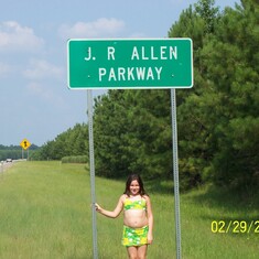 Brian spotted this on the road and had Kaitlyn show off to her Uncle Jack