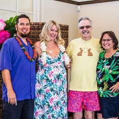 2018 July 29th-Aloha Baby, Todd and Tiffany Leaverton and welcoming Kahlia, Uncle Jack, Aunt Teresa