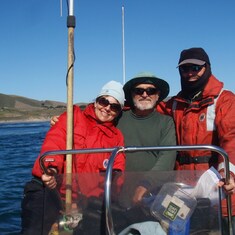 Gaviota captures 2012. Life highlight: driving the boat around Pt Conception with these guys!