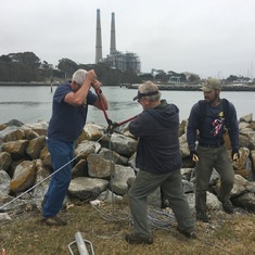 Helping with the Moss Landing haul out closure