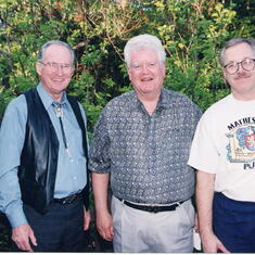 Three AFRTS Directors of Programming: Jack Brown, Gerry Fry & Bob Matheson. Taken in 1996.