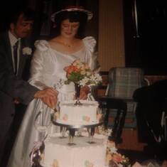 Photo taken on 4 October 1991, the day of our marriage.