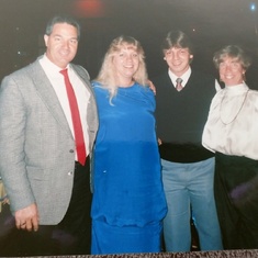 New Year's Eve 1988 at The Galt House in Louisville Ky. Jack, Terri, Mike and Elin. Just a month before Monica was born.