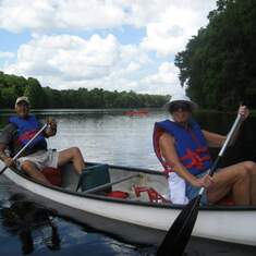 Rowing thru life with your best friend.