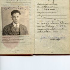Passport of Jack's father, John Curtiss Cosgrove img009