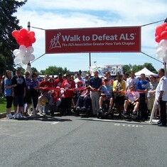 A photo Jack took of the ALS walk that he attended for many years. 