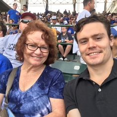 My first and only time at Wrigley Field, Aug 2017, belatedly celebrating Jack's 30th birthday. 