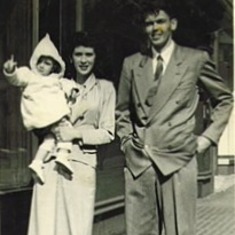 Jack, Mina and Janet - Circa 1952