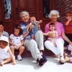 Dad with Mom and Grandchildren