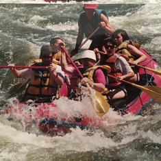 1991 Rafting the rapids on The Rio Grande near Taos, NM