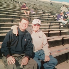 1997 Jack and Michael arriving early for Sun Bowl game. We wanted close seats to see The Missouri Tigers Golden Girls in El Paso,TX