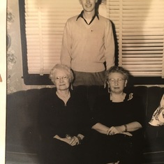 1944 Jack with his Mother and Grandmother in Huntington, WV