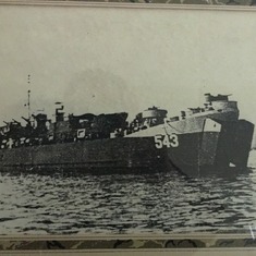 1945-1946 Jack's ship LST-543 supported North Pacific Theatre of War.