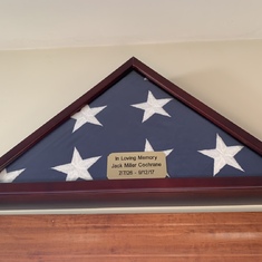 U. S. Navy Memorial Service burial flag. 
